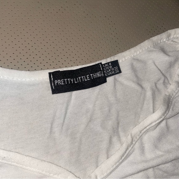 ruched tie front crop top - Picture 2 of 4